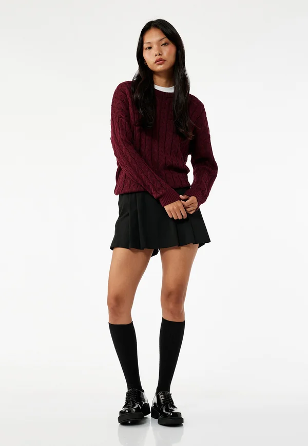 Strickpullover - bordeaux