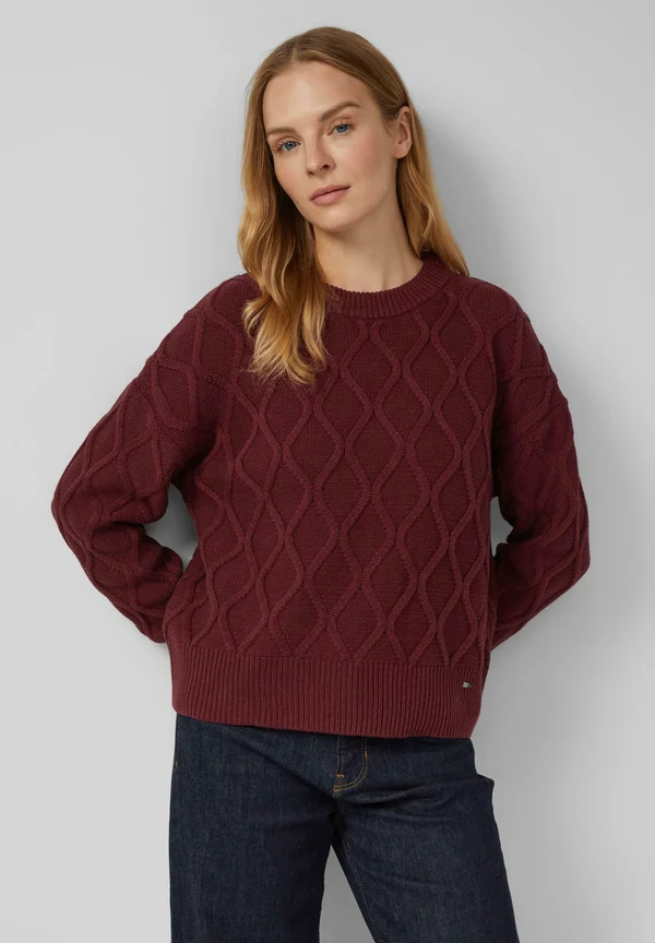 Strickpullover - bordeaux