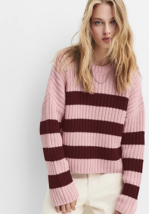 Strickpullover - bordeaux