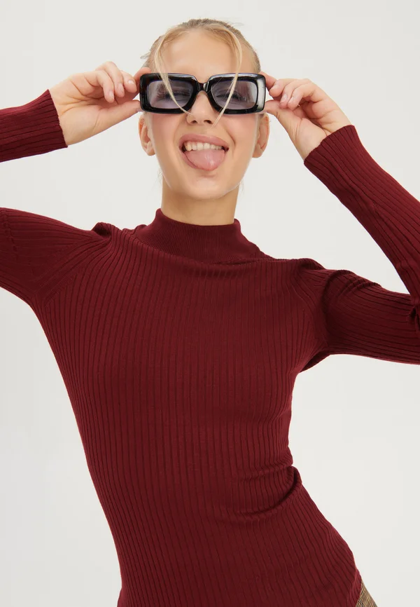 Strickpullover - bordeaux