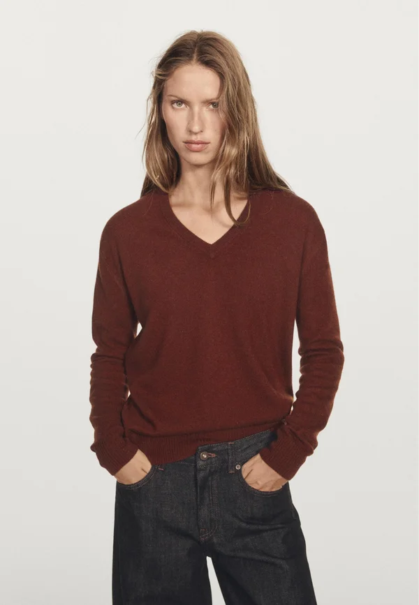 Strickpullover - bordeaux