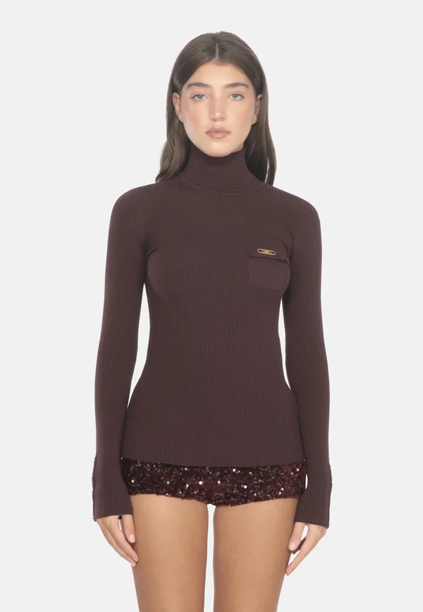 Strickpullover - bordeaux