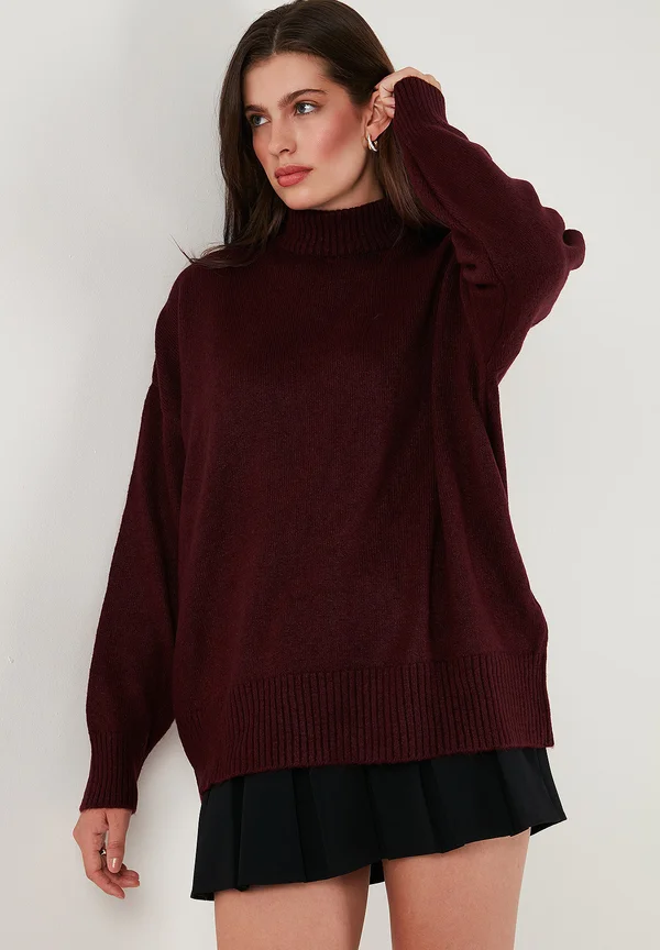Strickpullover - bordeaux