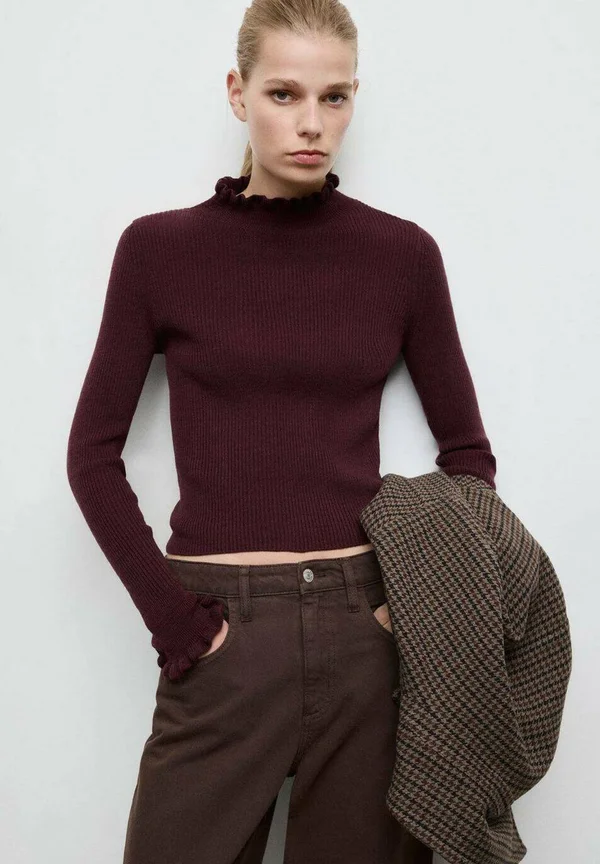 Strickpullover - bordeaux