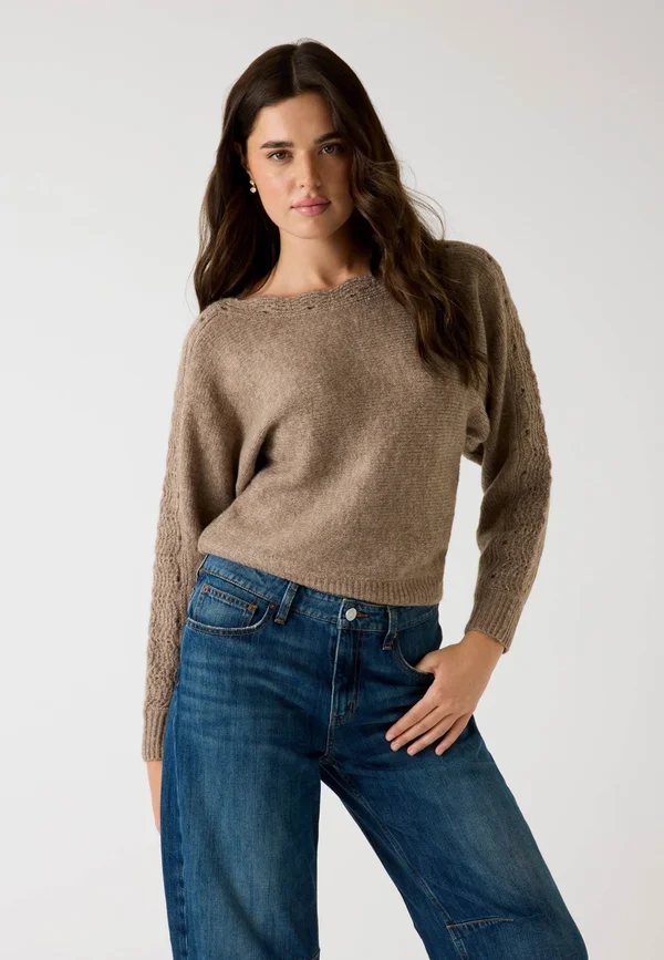 Strickpullover - braun