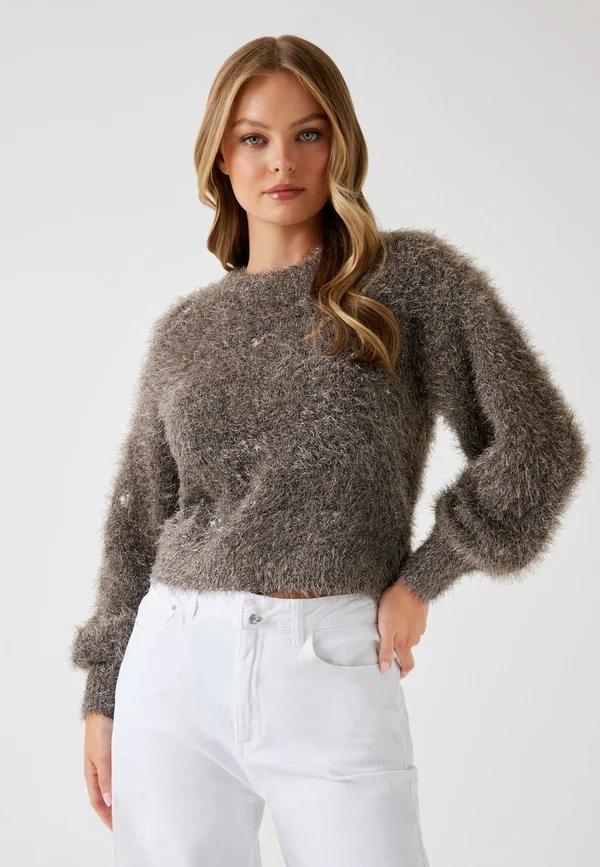 Strickpullover - braun