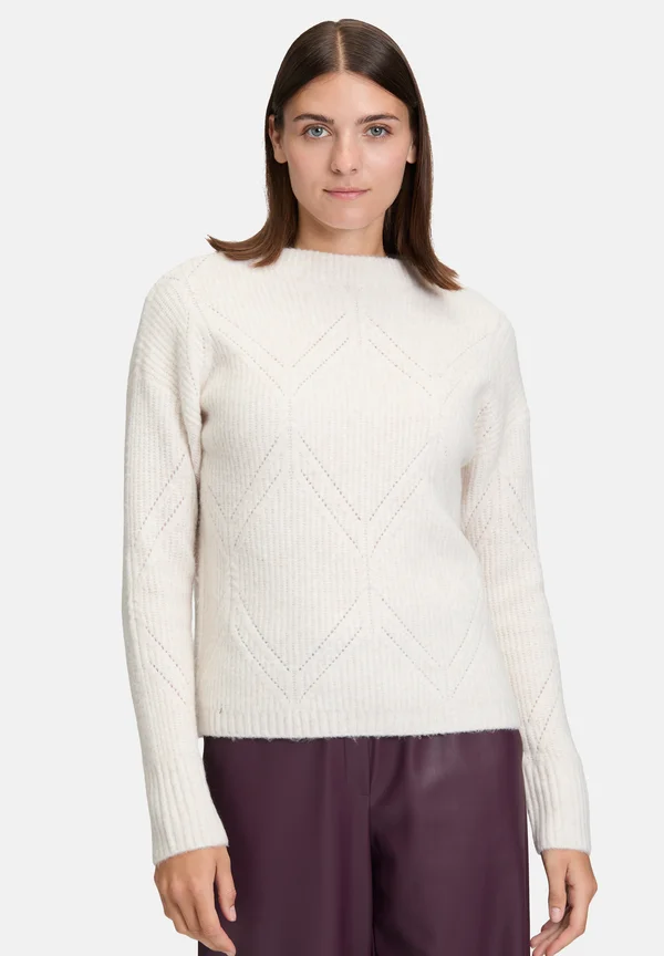 Strickpullover - bright cream melange