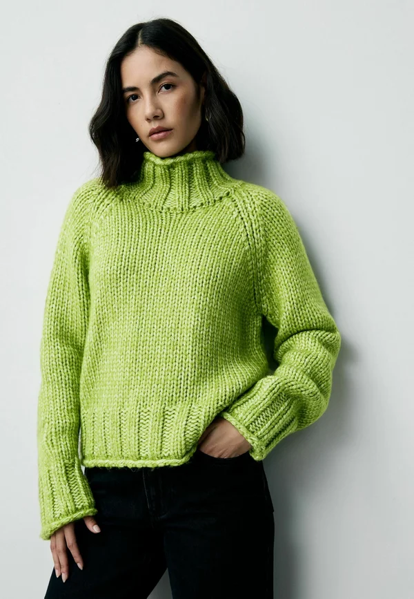 Strickpullover - bright green