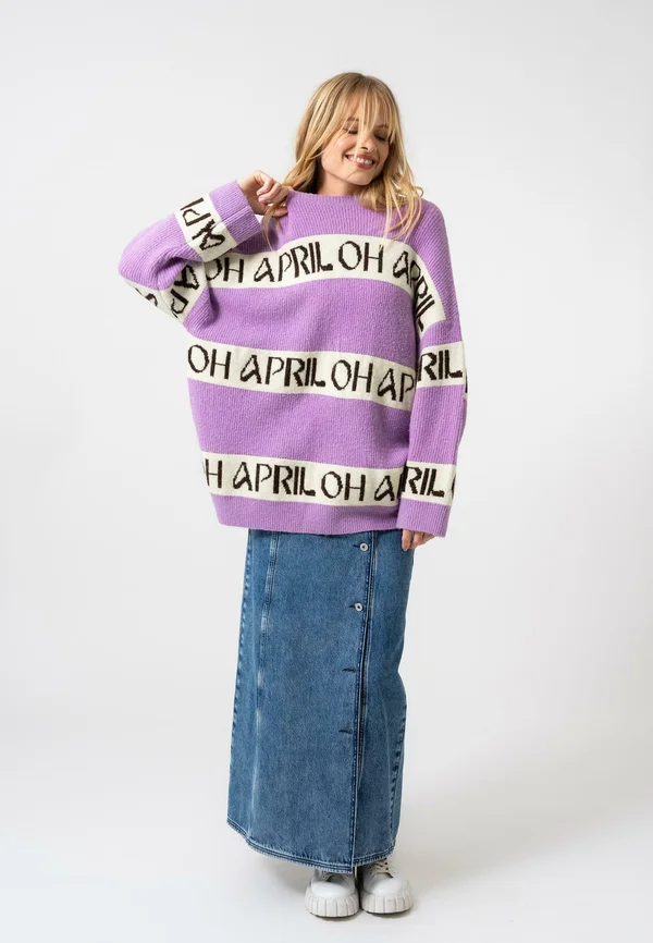 Strickpullover - bright lilac