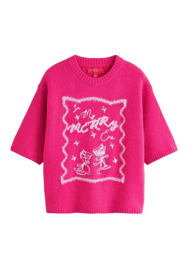 Strickpullover - bright pink