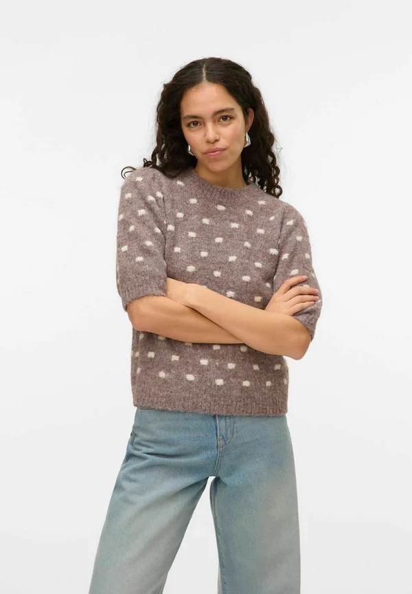 Strickpullover - brown lentil