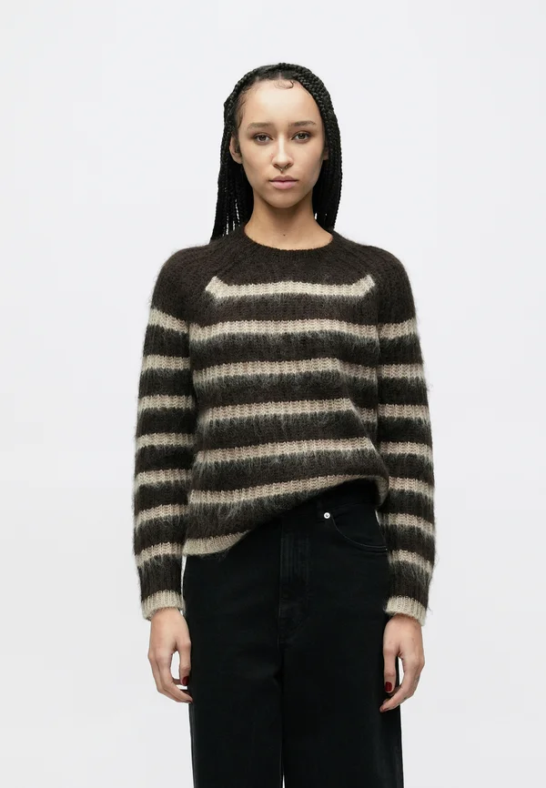 Strickpullover - brown/barley