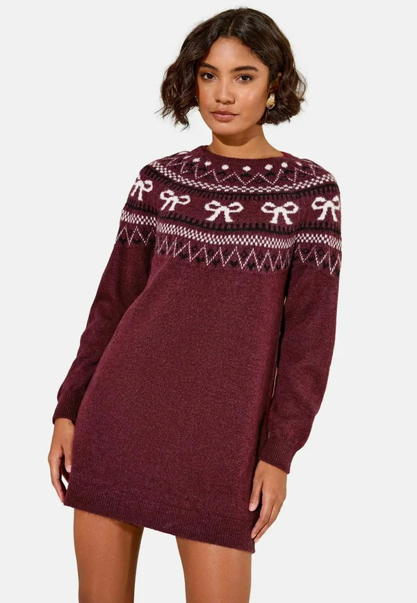 Strickpullover - burgundy red