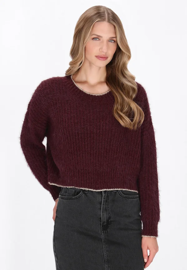 Strickpullover - burgundy