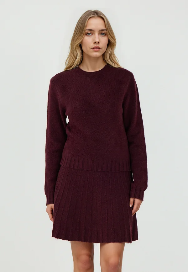 Strickpullover - burgundy