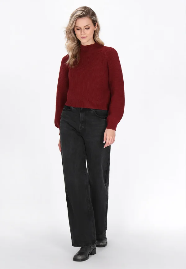 Strickpullover - burgundy