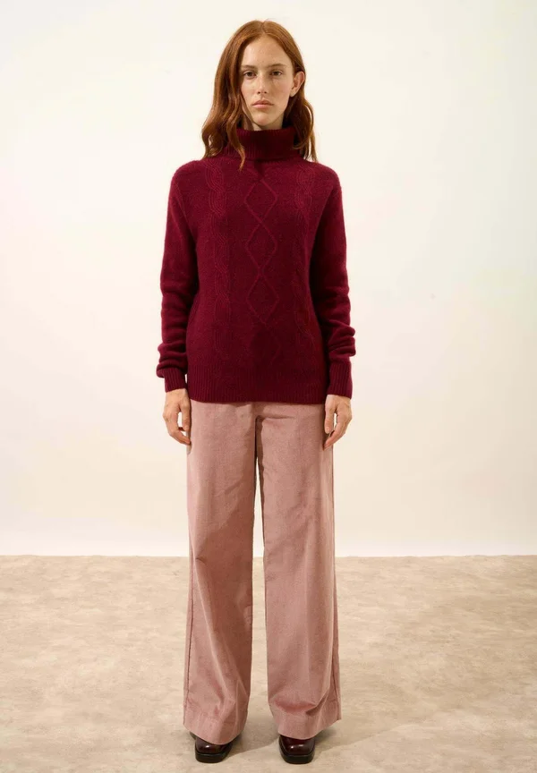 Strickpullover - burgundy