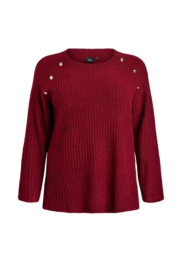 Strickpullover - cabernet mel