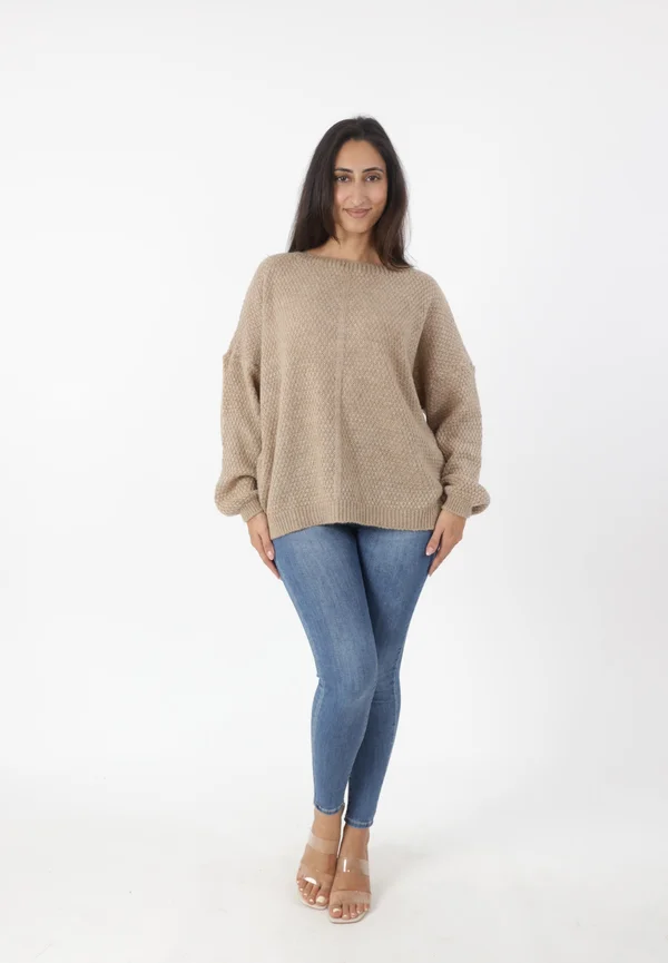 Strickpullover - camel