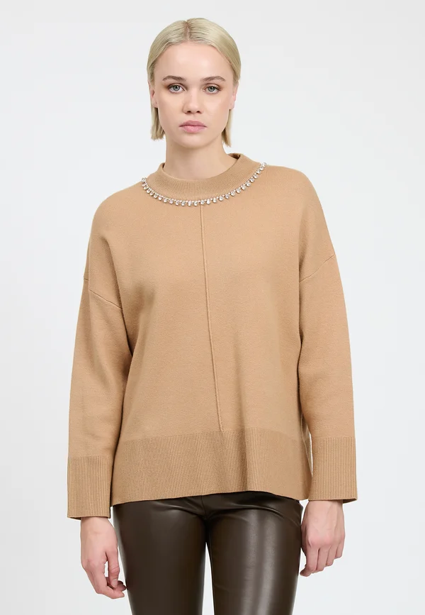 Strickpullover - camel