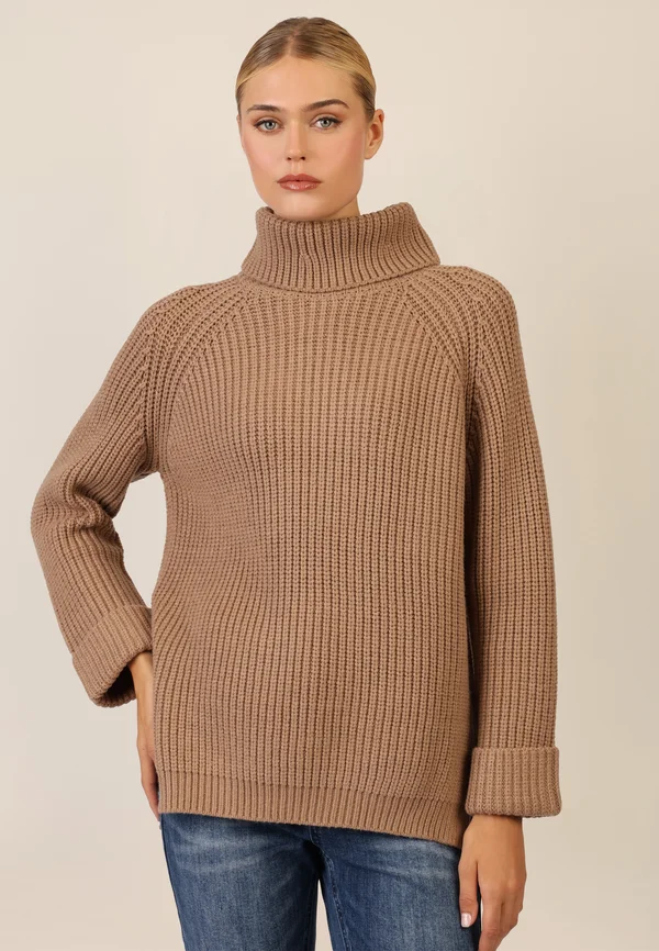 Strickpullover - camel