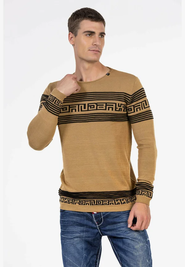 Strickpullover - camel