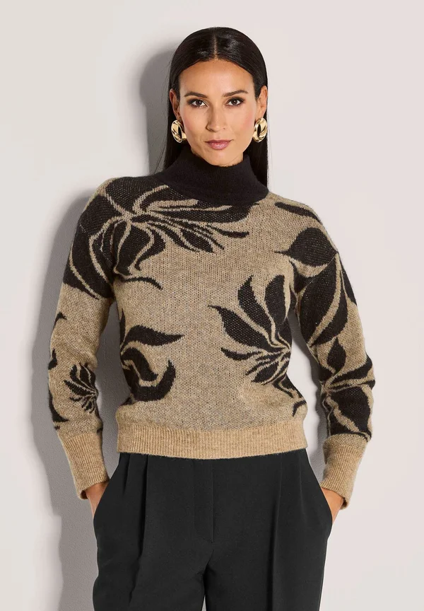 Strickpullover - caramel   black