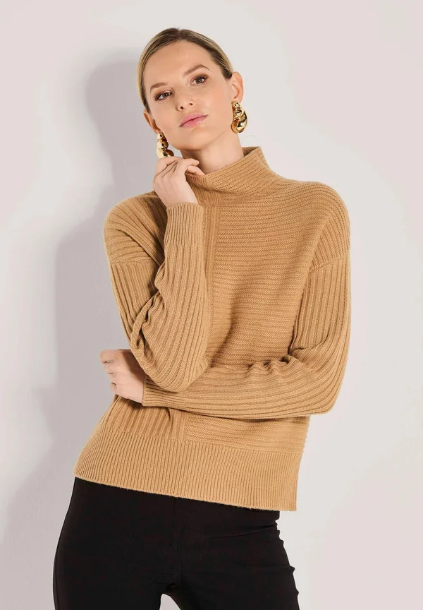 Strickpullover - caramel