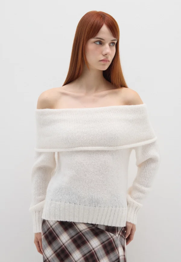 Strickpullover - chalk white