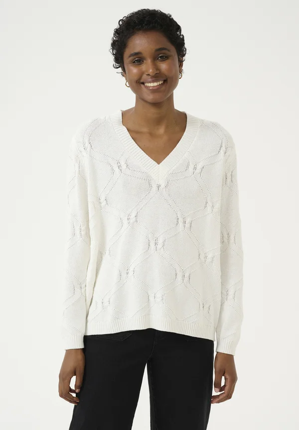 Strickpullover - chalk