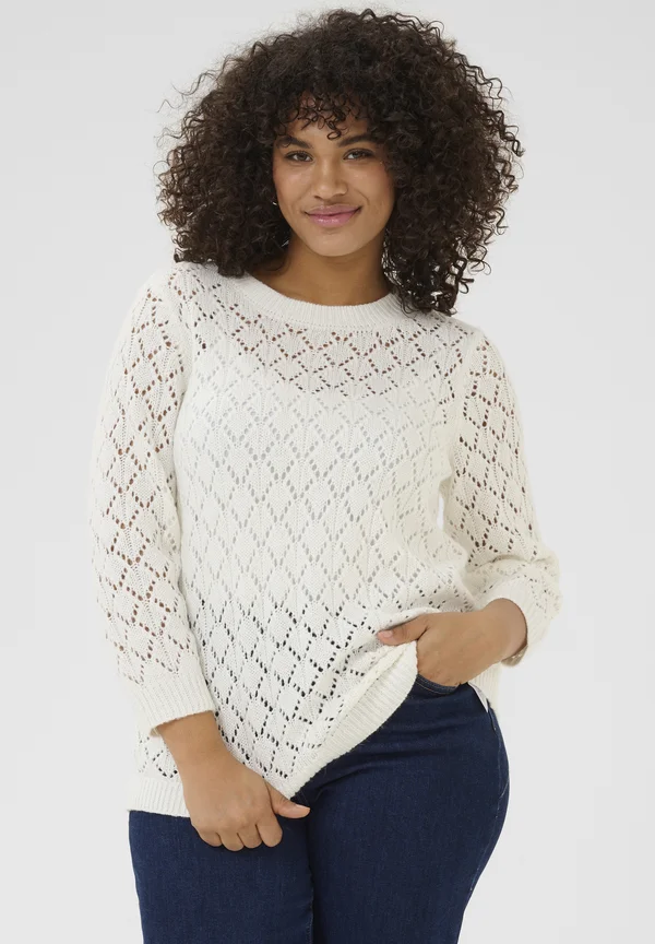 Strickpullover - chalk