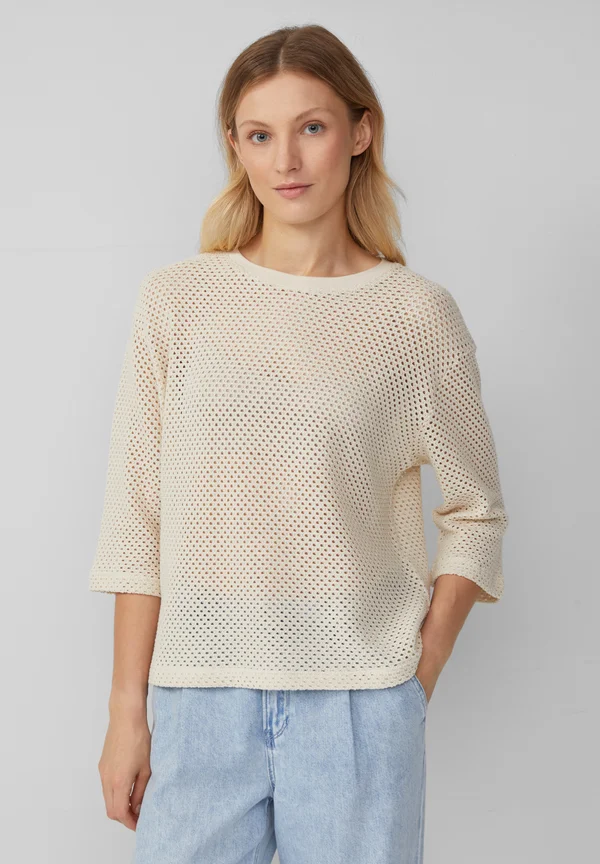 Strickpullover - champagner