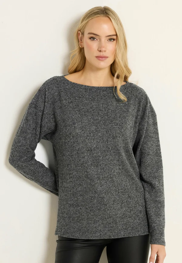 Strickpullover - charcoal
