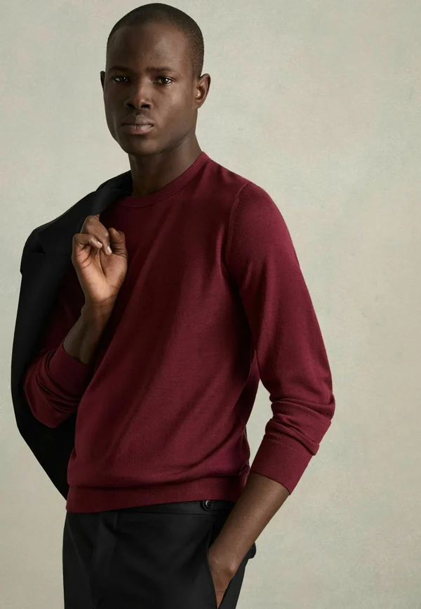 Strickpullover - claret red