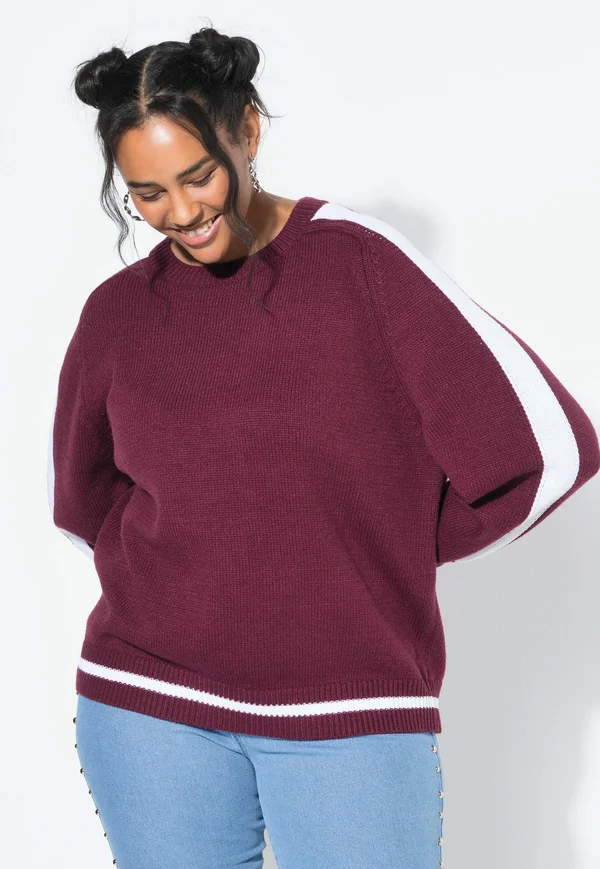 Strickpullover - claret