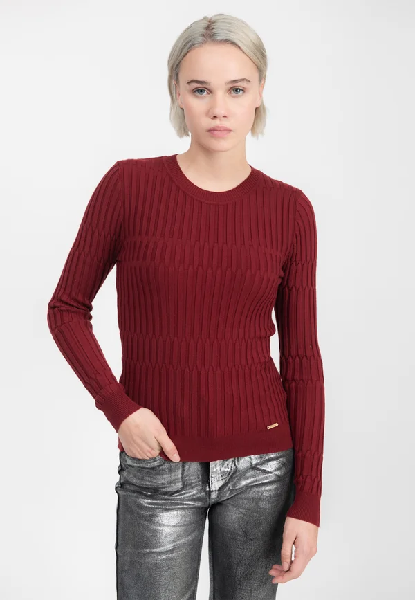 Strickpullover - cognac