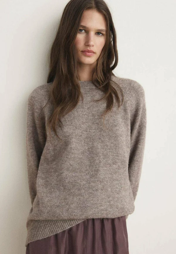 Strickpullover - cognac