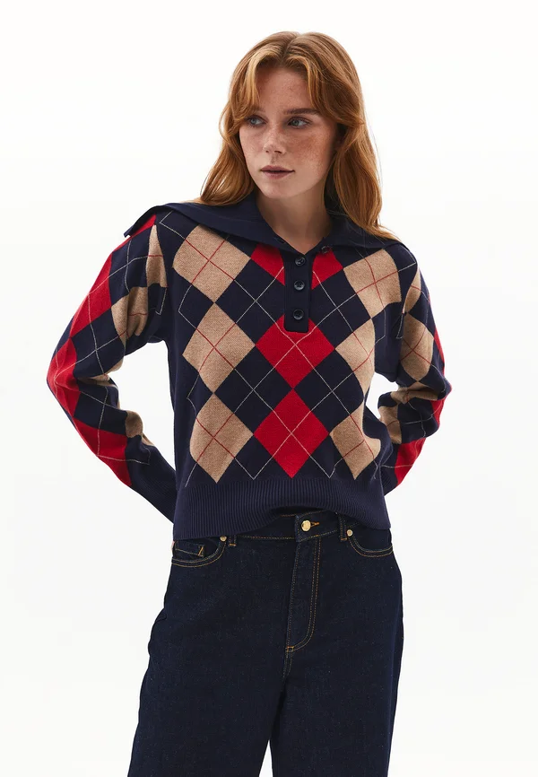 Strickpullover - color comb