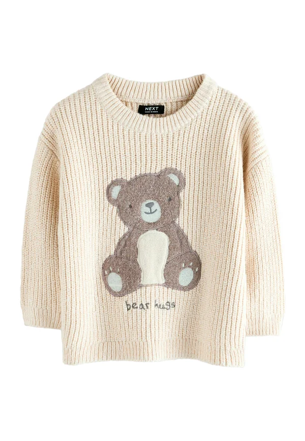 Strickpullover - cream bear