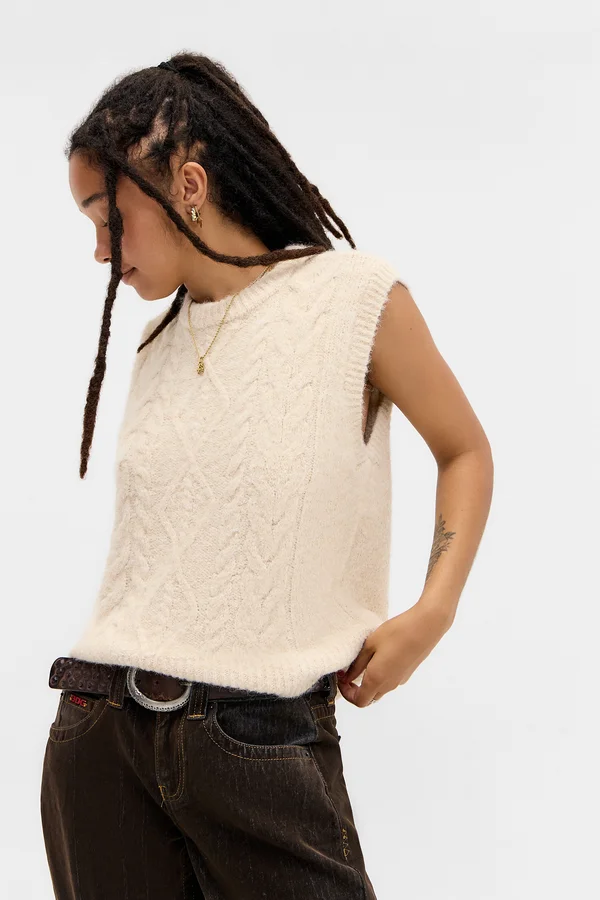 Strickpullover - cream