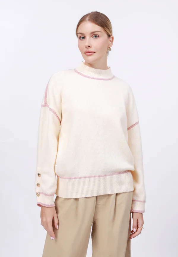 Strickpullover - cream