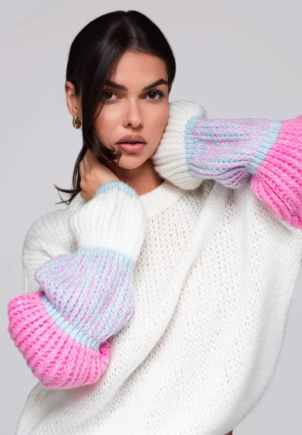 Strickpullover - cream