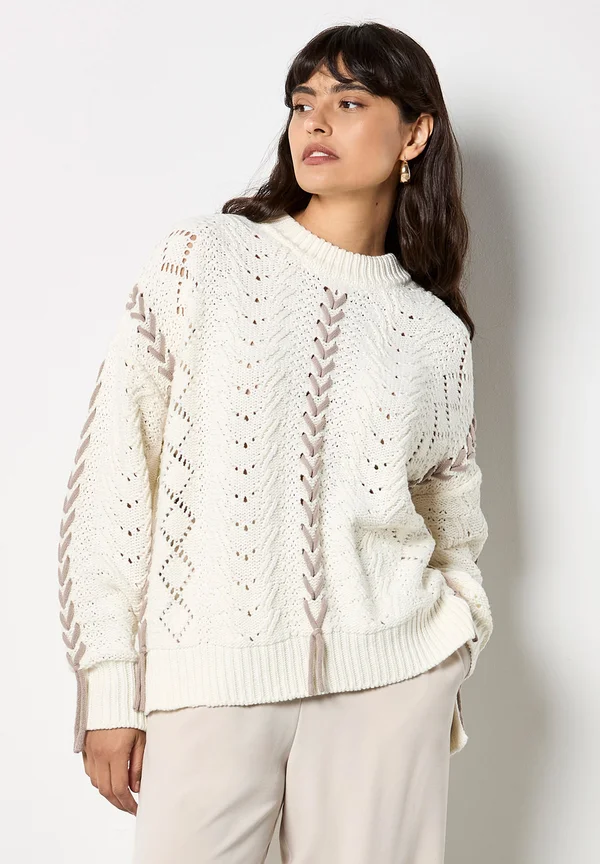 Strickpullover - cream