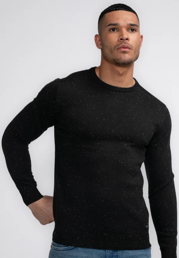 Strickpullover - dark black