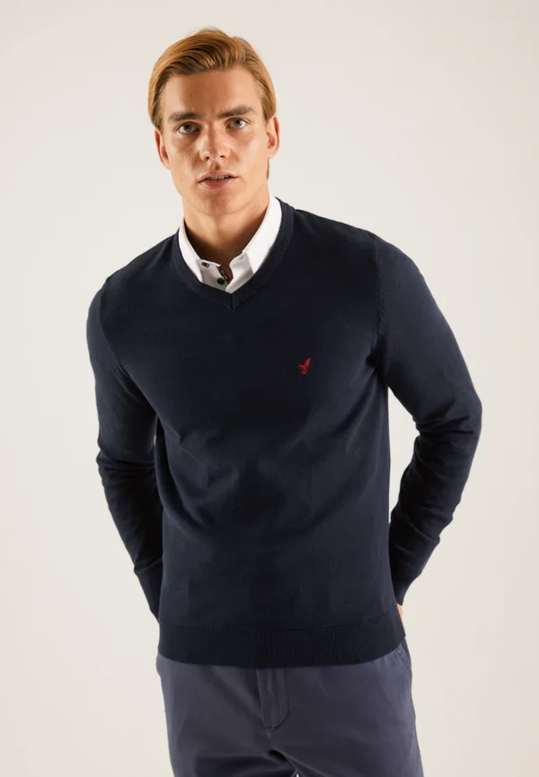 Strickpullover - dark blue