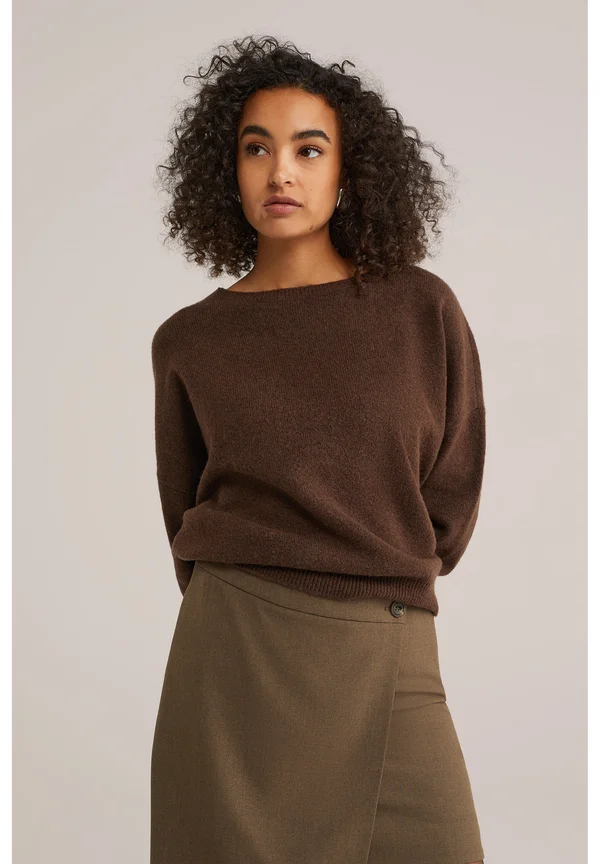 Strickpullover - dark brown