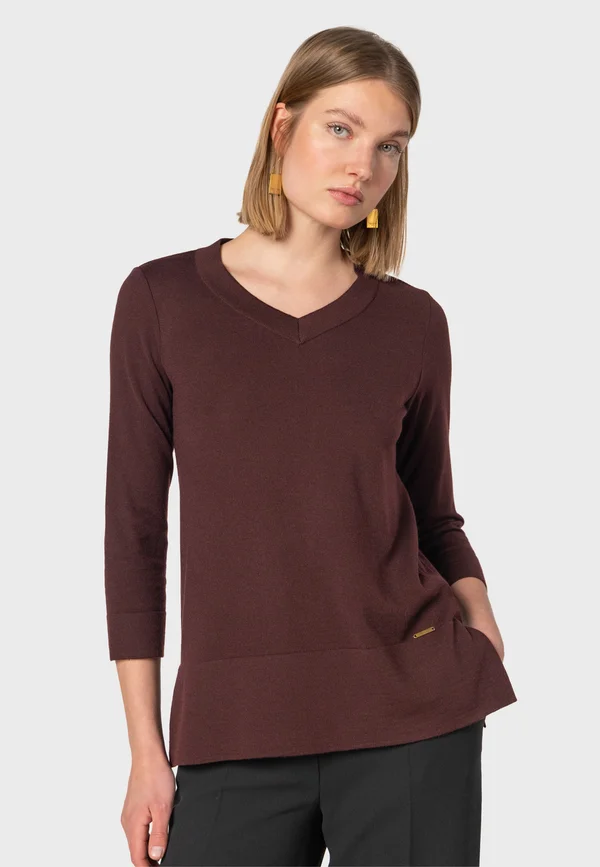 Strickpullover - dark brown