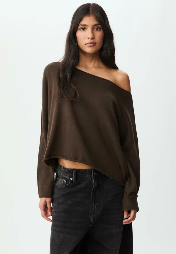 Strickpullover - dark brown