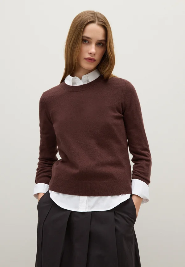 Strickpullover - dark brown