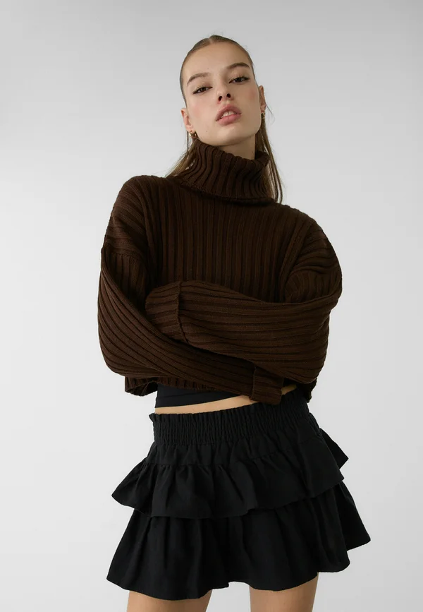 Strickpullover - dark brown